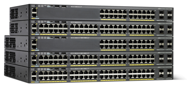 Cisco Catalyst 2960X Switches with Four SFP Uplink Interfaces