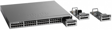 Network Modules with Four Gigabit Ethernet, Two 10 Gigabit Ethernet SFP+, or Four 10 Gigabit Ethernet SFP+ Interfaces