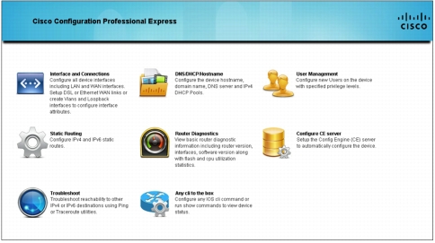 Cisco Configuration Professional Express Admin Portal