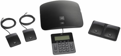 Cisco Unified IP Conference Phone 8831 with a full-duplex two-way wideband (G.722) audio hands-free speaker
