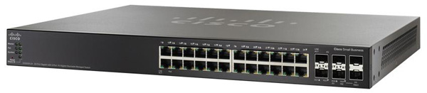 Cisco SG500X-24 24-Port Gigabit Ethernet Switch with 10 Gigabit Uplinks