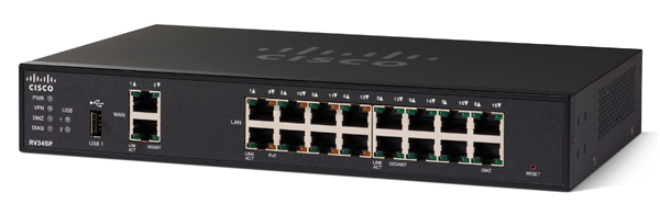 Cisco RV345P Dual WAN Gigabit VPN Router with PoE